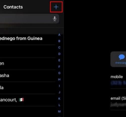 Add Contacts iPad Contacts