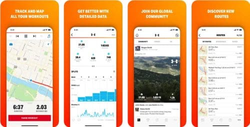 Best biking apps Map My Ride by Under Armour