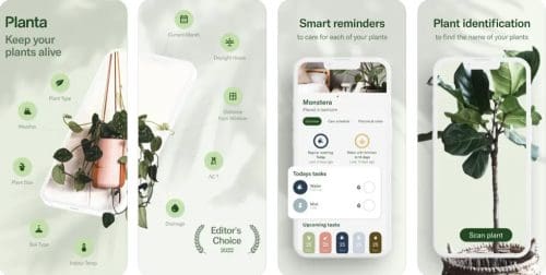 Best gardening apps Planta Plant Care, Identifier