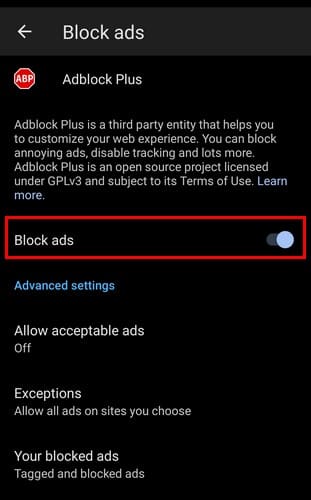 How to Enable the Ad-Blocker