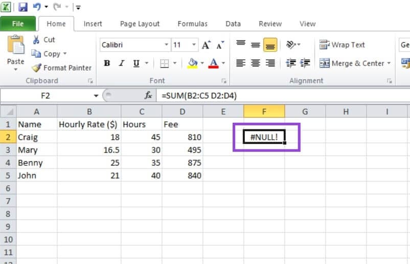 Common Microsoft Excel Formula Errors and How to Fix Them 7