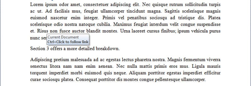 Creating Cross References in Word 11
