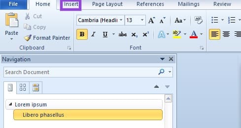 Creating Cross References in Word 4