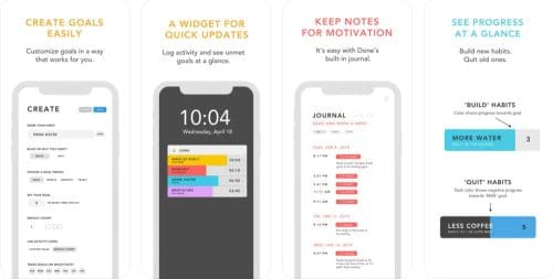 Done habit tracker app for iOS