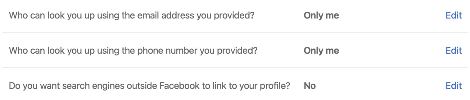 Edit who can contact you on Facebook