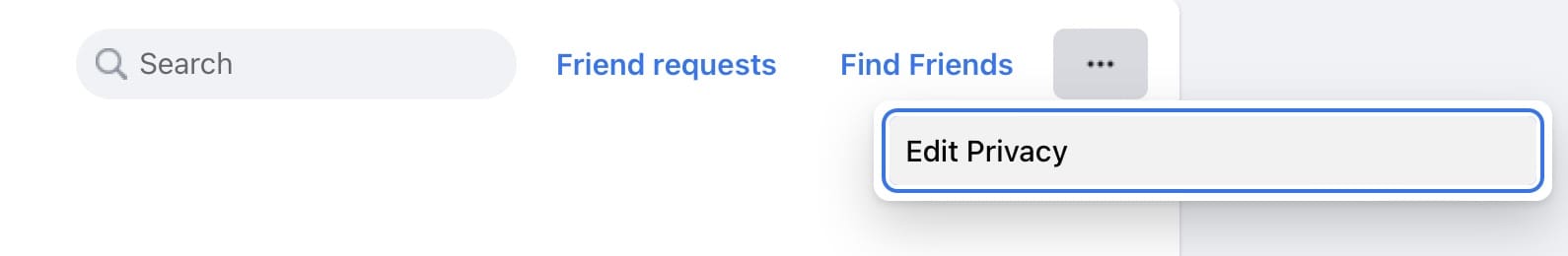 Edit settings for Facebook privacy