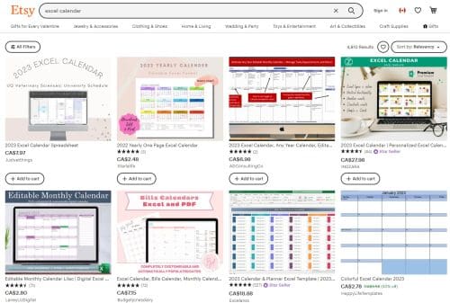 Excel Calendar Template 2023 Third-Party Templates