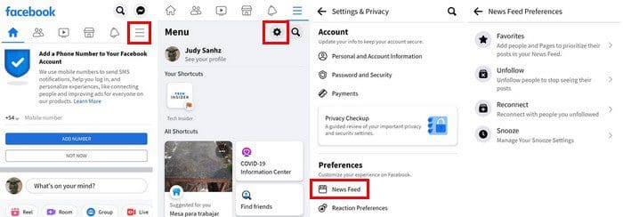 Facebook News Feed Preferences