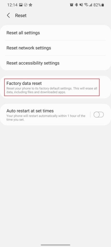 Factory Reset Galaxy S21 3
