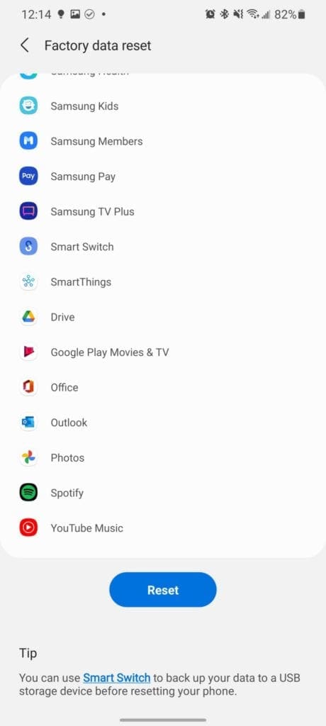 Factory Reset Galaxy S21 4