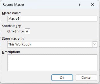 Filling Macro details