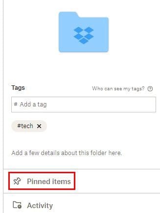 Find Pinned Items