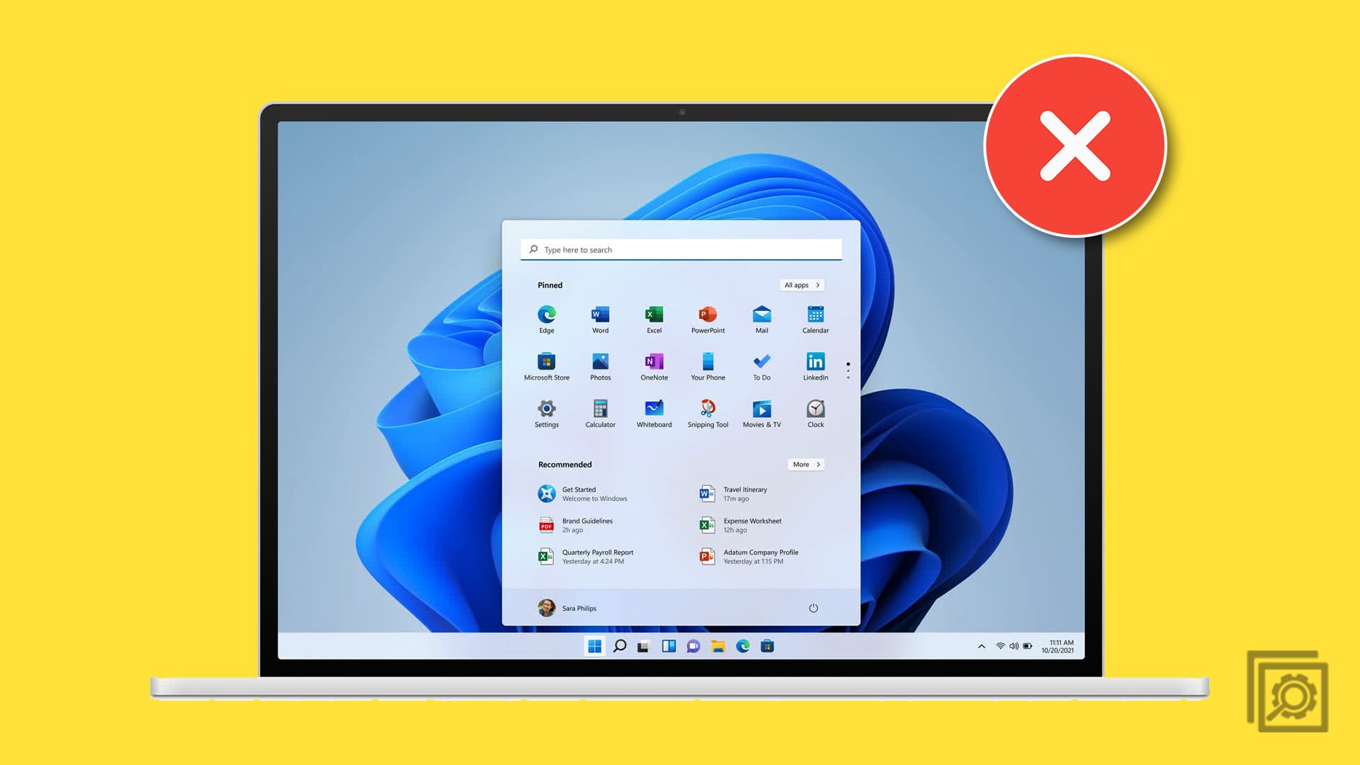 Win11 Start Menu Header