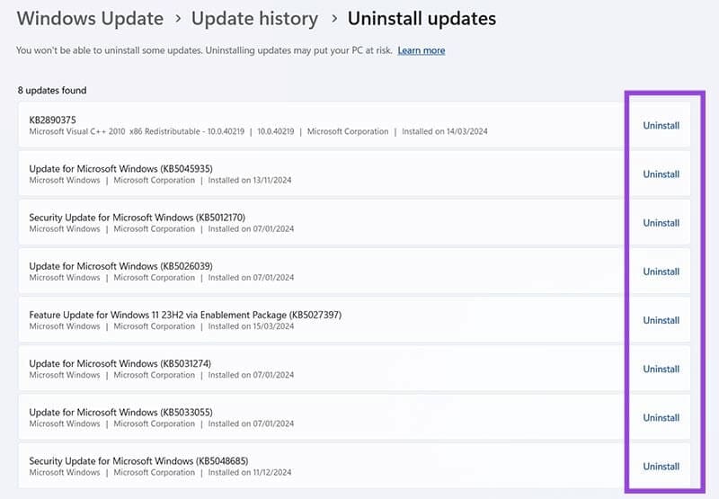 Fixes for a Corrupt Windows Update 9