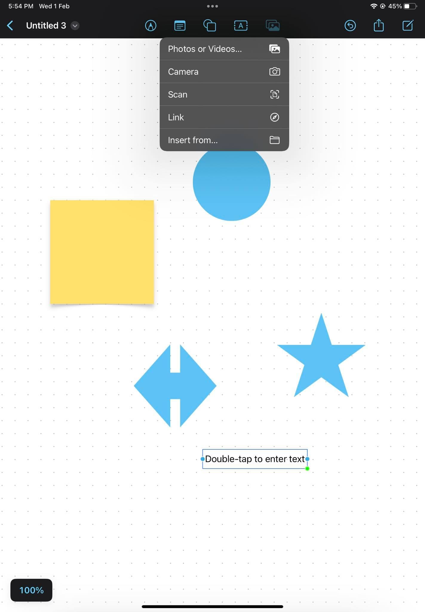 A glimpse of the Freeform app from Apple