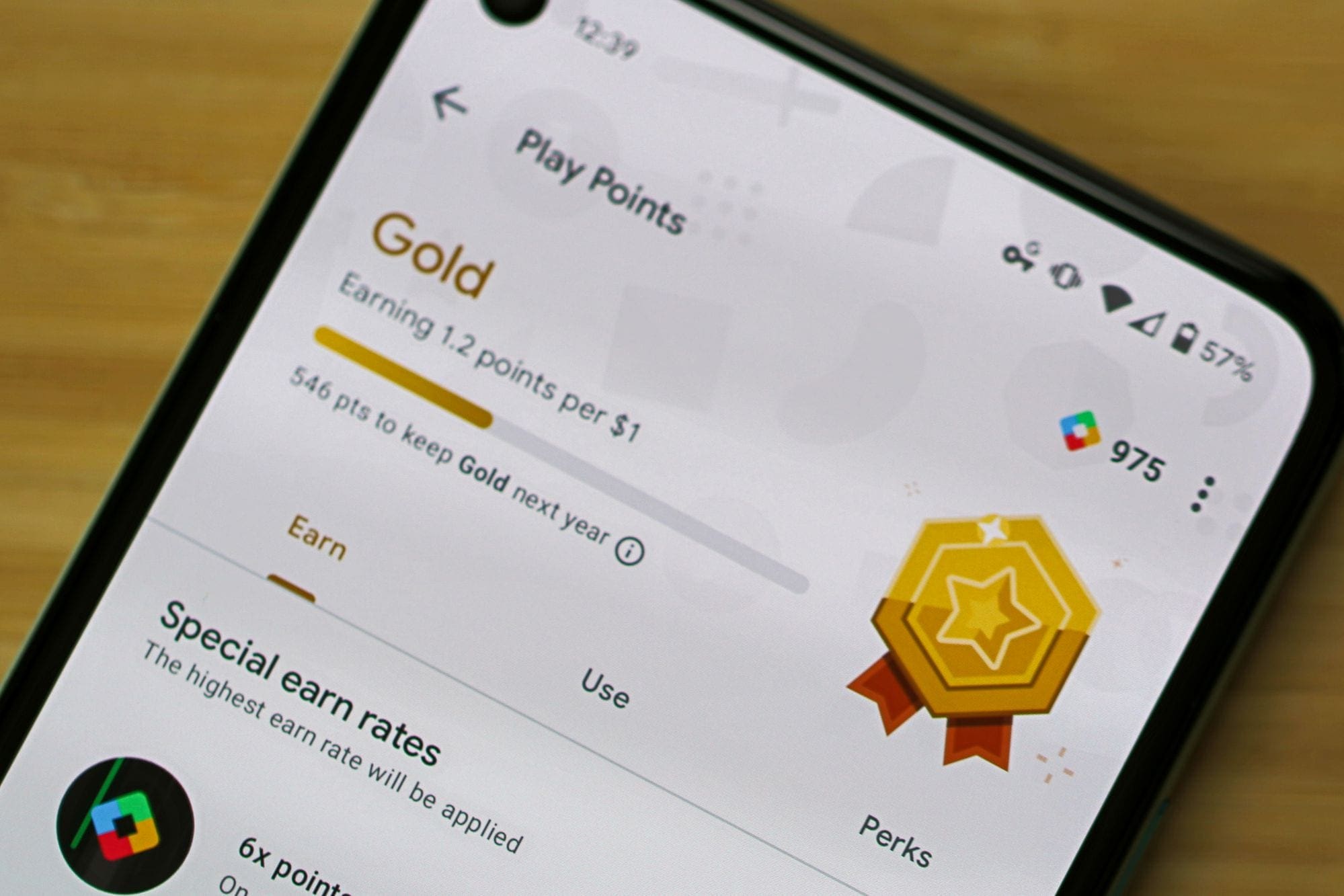 Google Play Points on Pixel 5