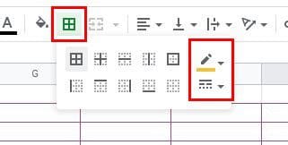 Google Sheets Color Style