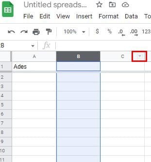 Google Sheets Column lock