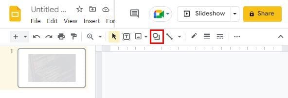 Google Slides Shape icon