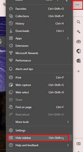 Hide Edge sidebar