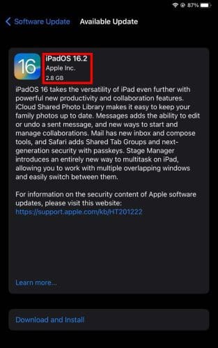 How Big Is the iOS 16 Update