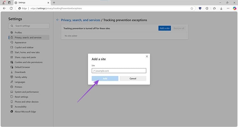 How to Change Security Settings in Microsoft Edge 4