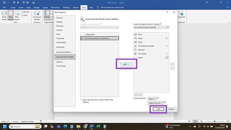 How to Create a Macro in Word 3