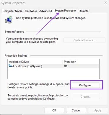 How to Delete System Restore Points in Windows 11 3