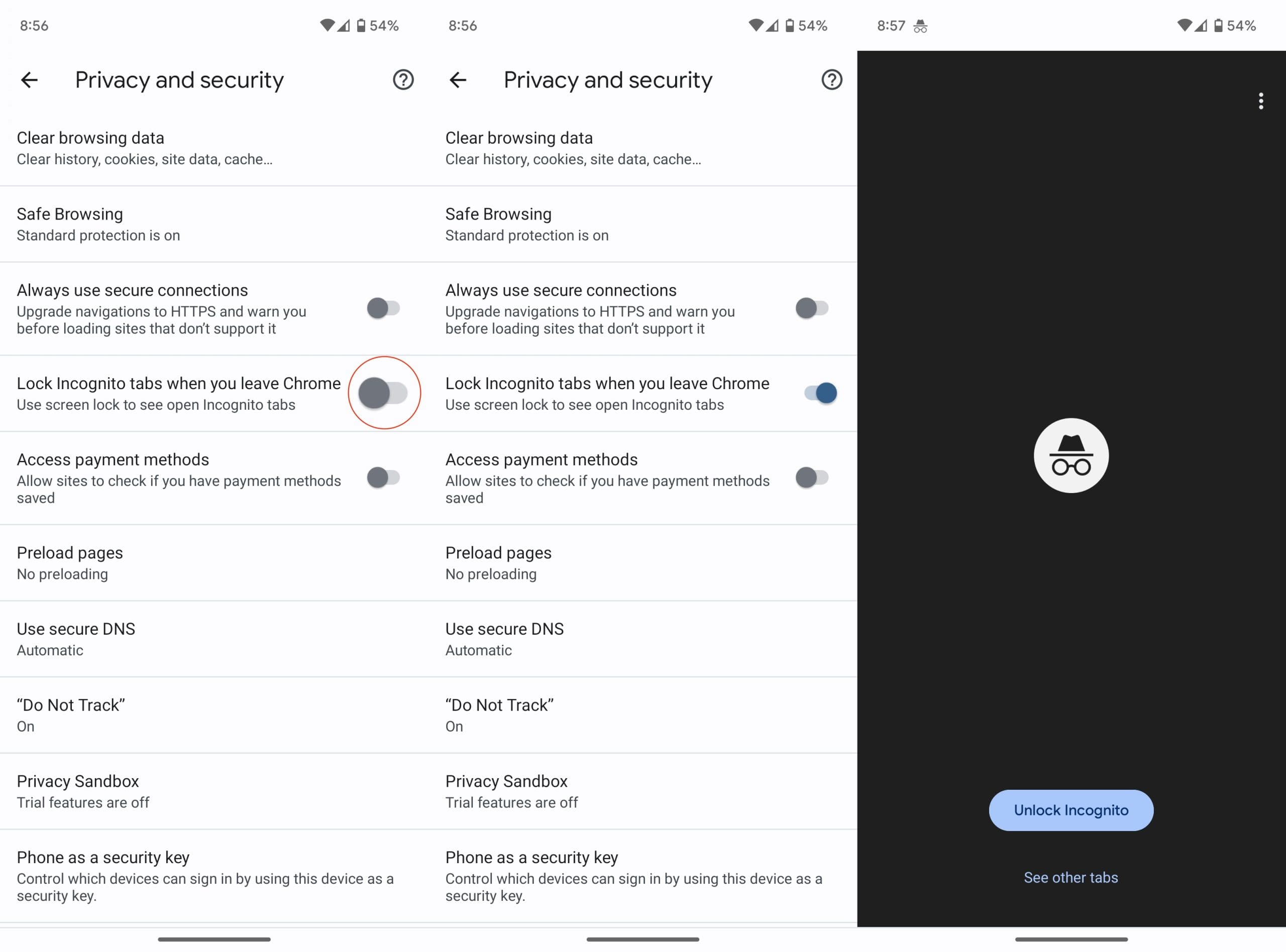 How to Use Fingerprint Scanner with Incognito Tabs in Chrome - 3