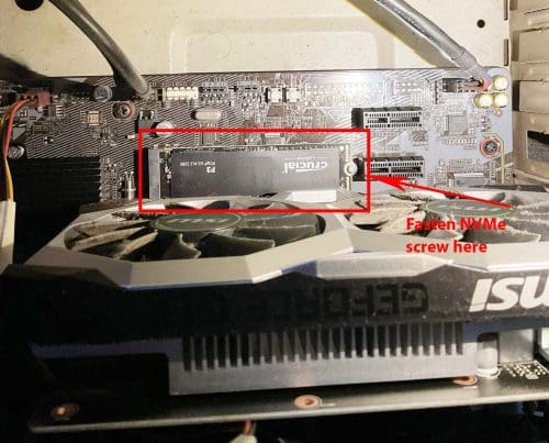 Installing NVMe SSD on Motherboard
