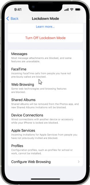 iOS 16 beta 3 features Lockdown Mode for iPhone and iPad (Photo: Courtesy of Apple)