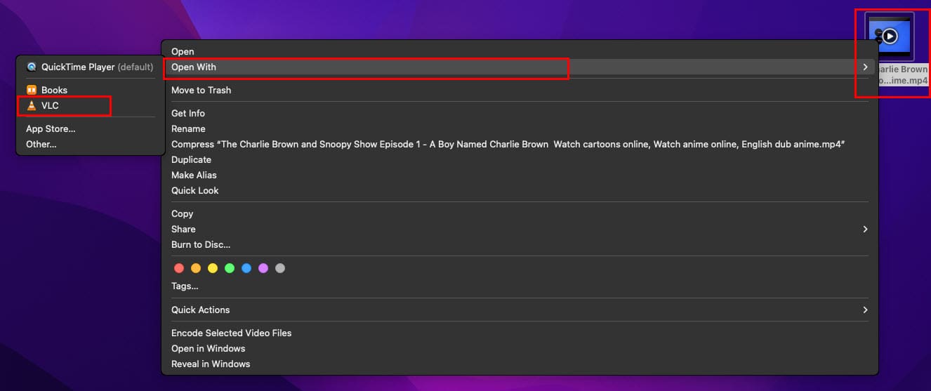 Make VLC default