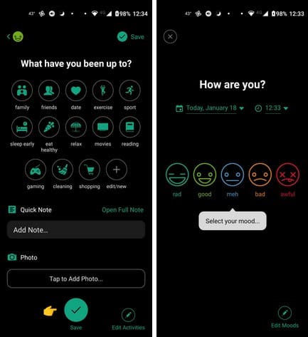 Mood Tracker Android App