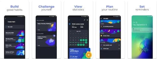 Productive habit tracker for iOS Android