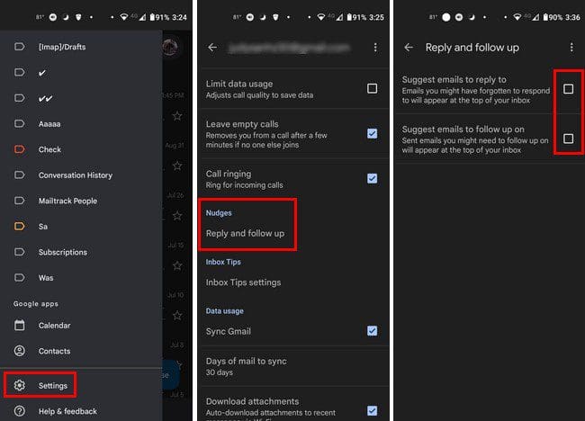 Nudges Android