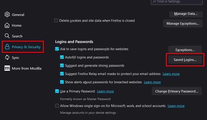 Remove Saved Information From Firefox Autofill