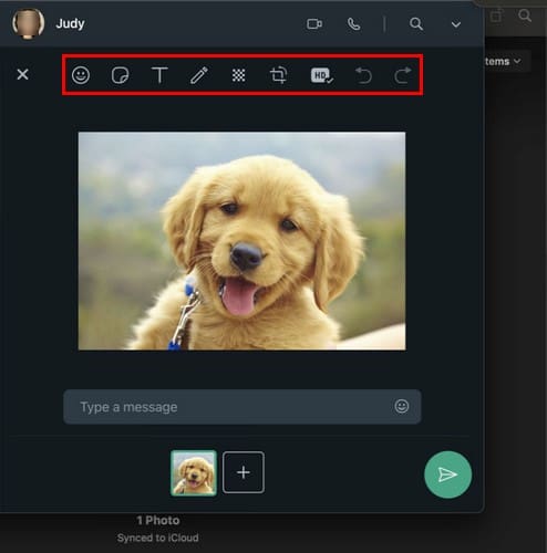 Sending files WhatsApp Web Mac