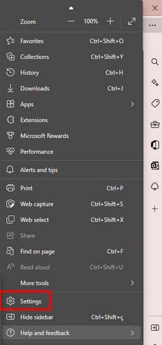 Settings Edge Browser