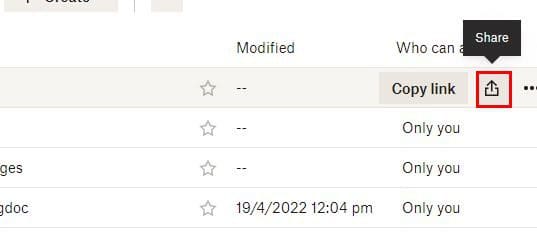 Share Dropbox File
