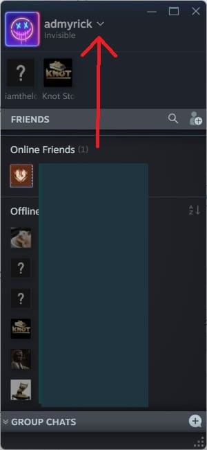 Show as offline on Steam Windows 3