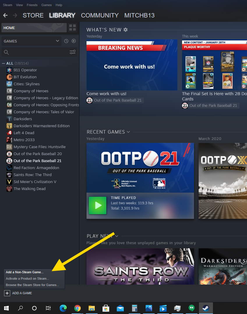 Steam Add Non-Steam Game