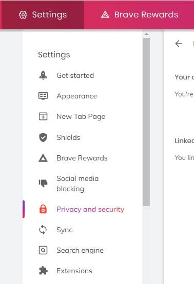 Brave Settings Sync