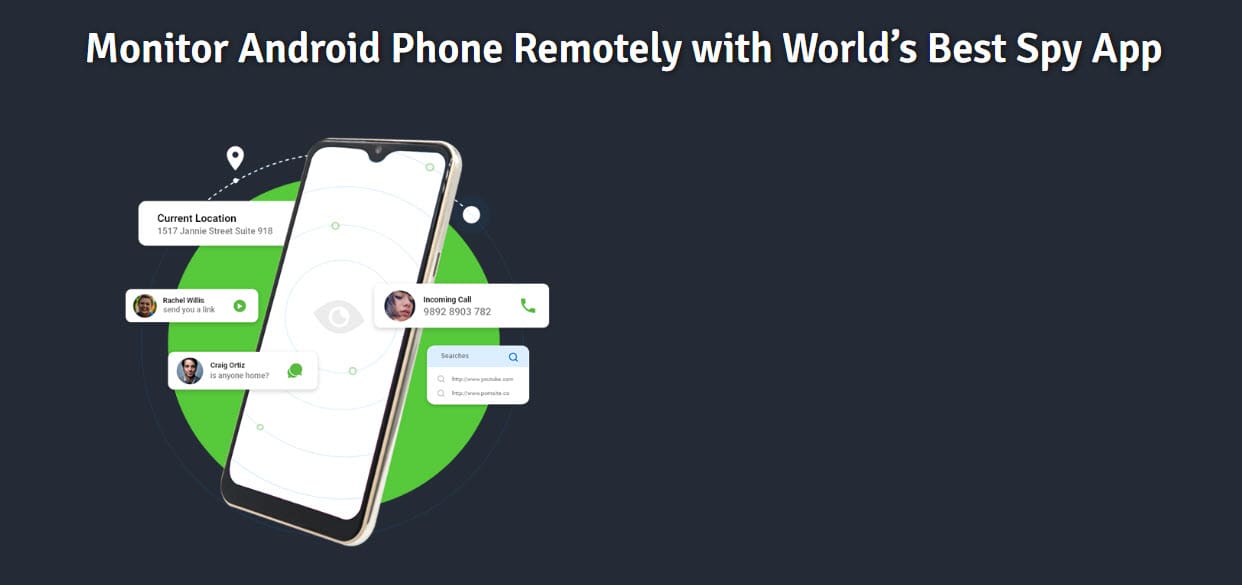 Screenshot of TheOneSpy spy phone app for android