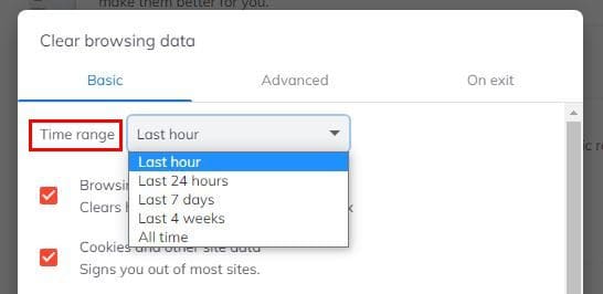 Time range