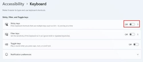 Try Toggling Sticky Keys On and Off to fix arrow keys not working in Excel