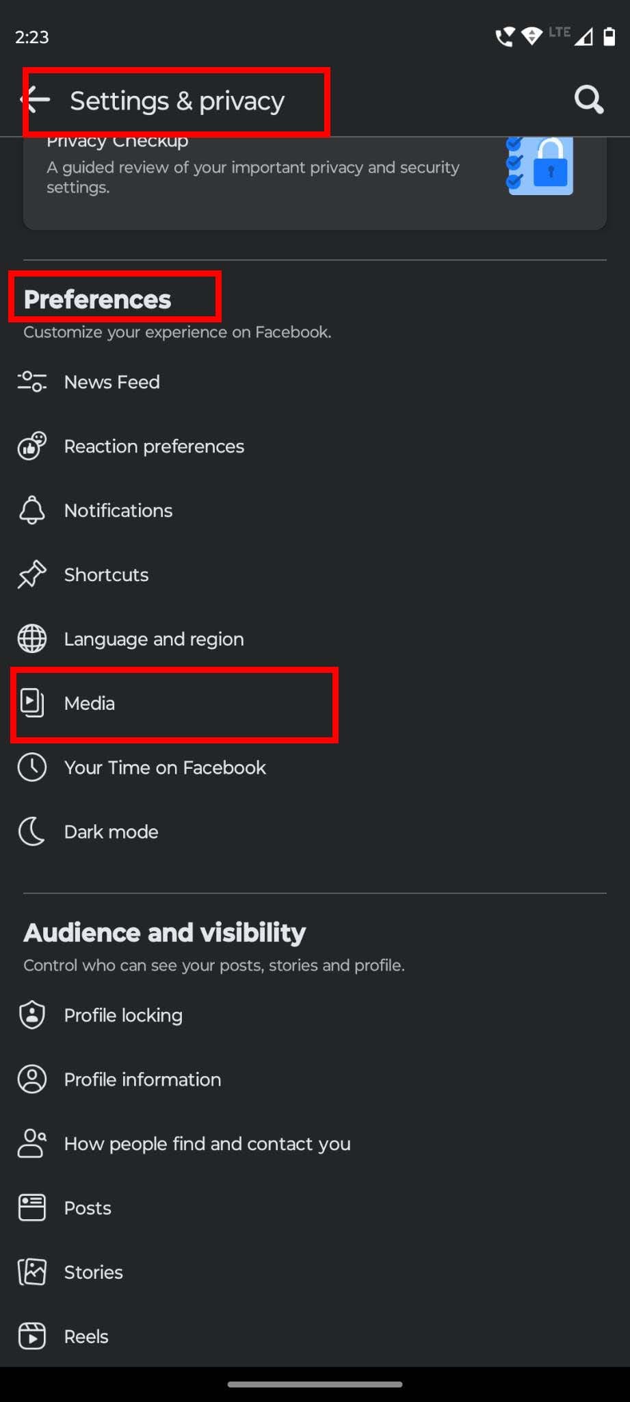 Turn off data saver from Media settings