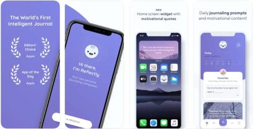 Wellbeing tool Reflectly - Journal & AI Diary