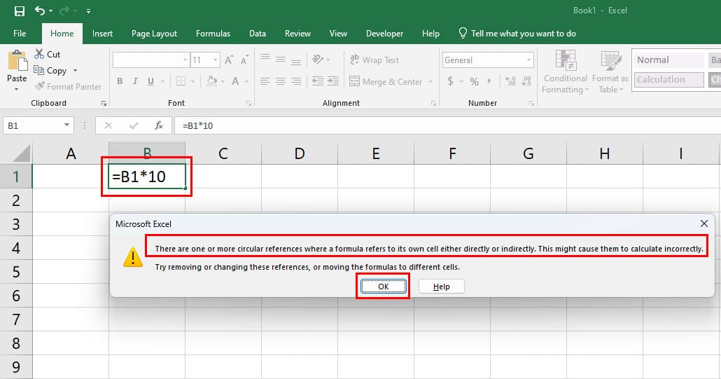 What Is Circular Reference in Excel