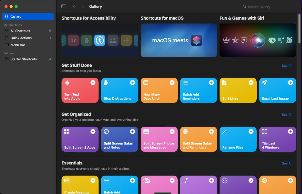 What Is the Mac Shortcuts App