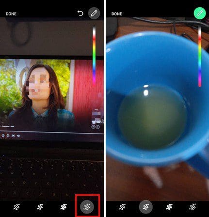 WhatsApp Blur option